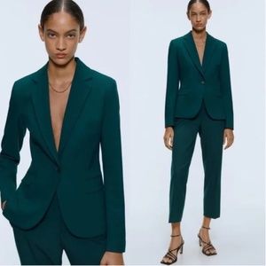 Zara Basic Blazer in Teal